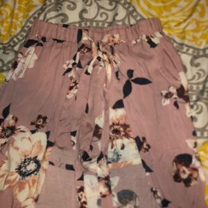 Floral skirt with shorts attached